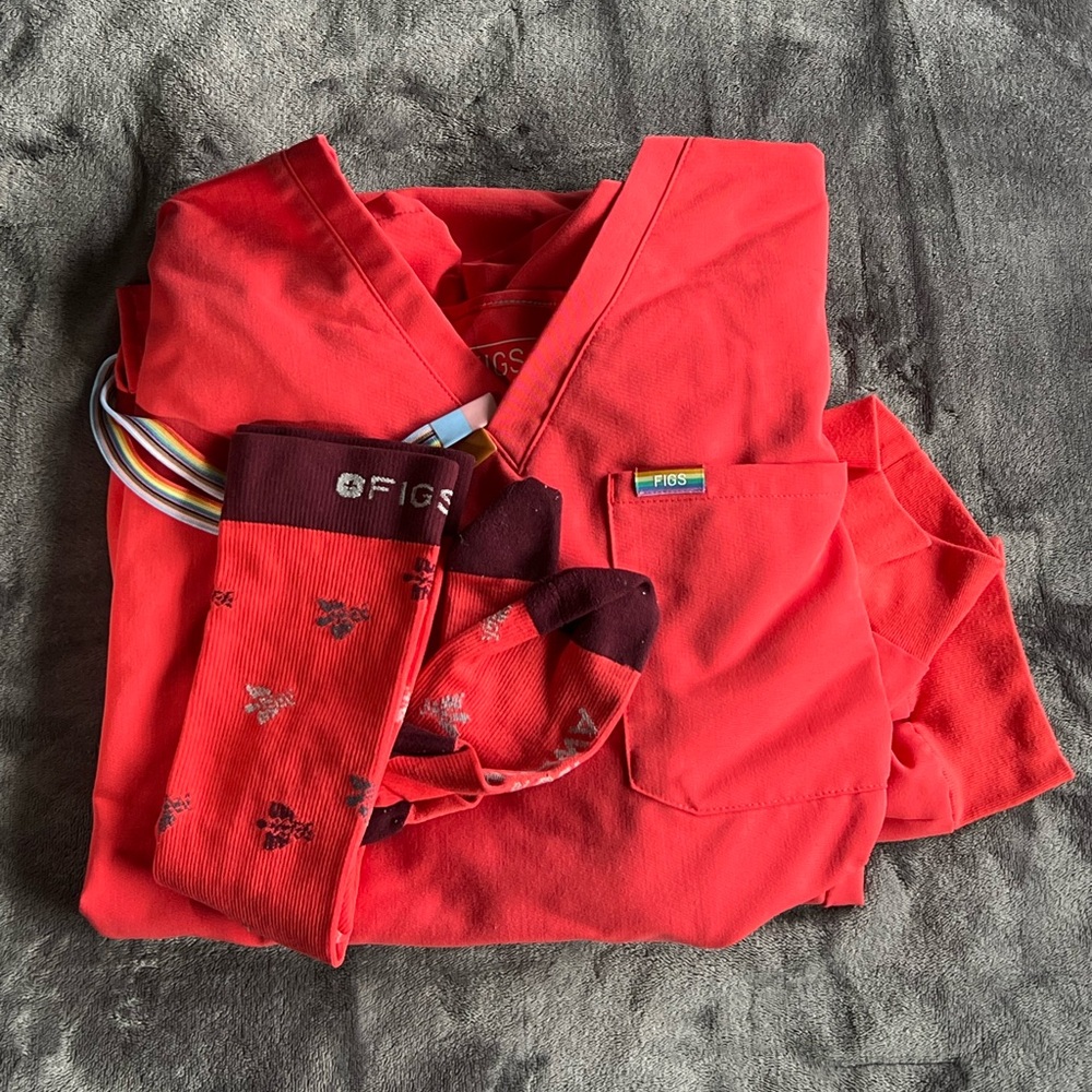 Figs Scrubs (Top/Bottom/Socks)